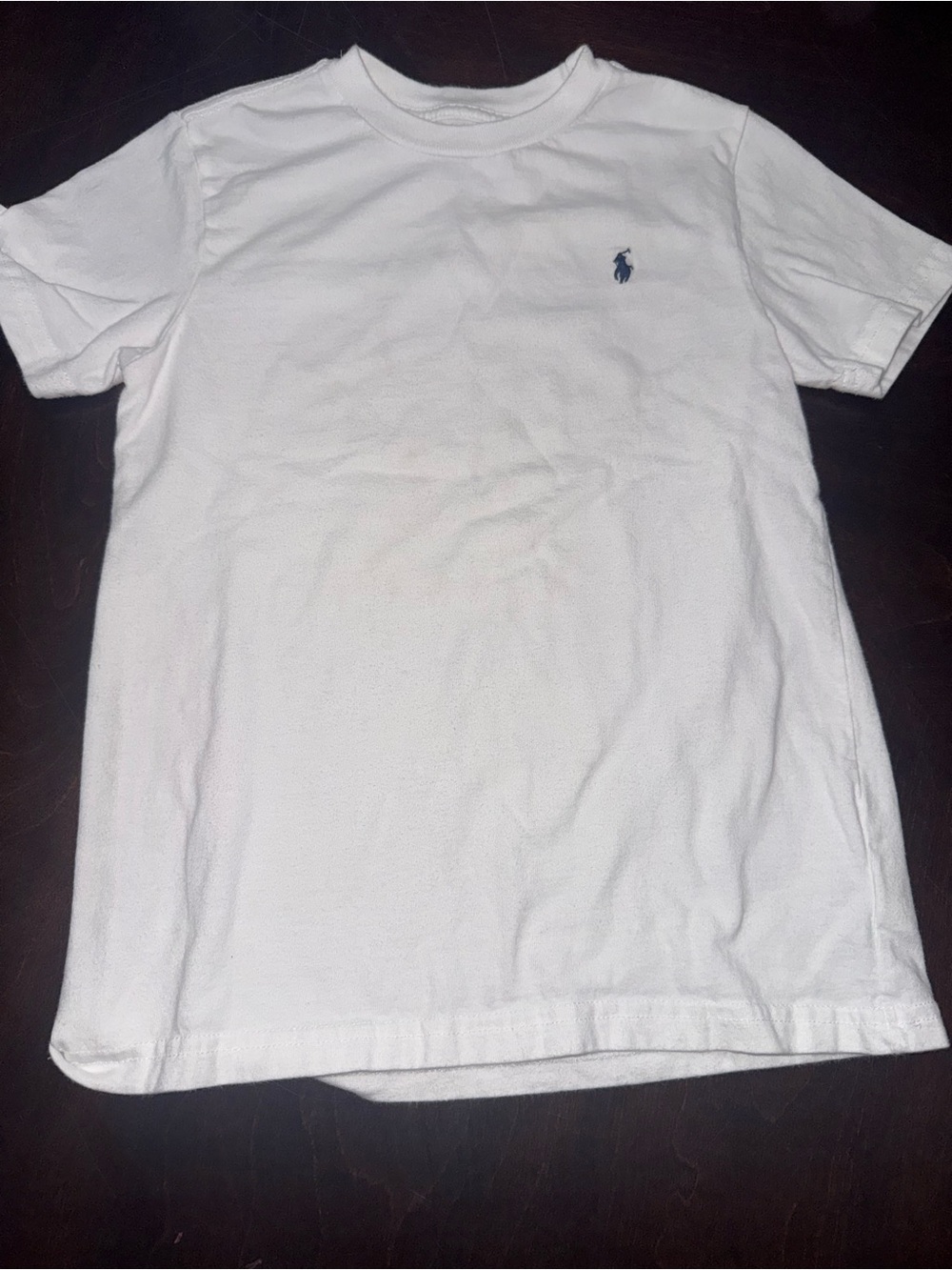 Polo by Ralph Lauren White Crewneck Tee with Navy Pony Logo